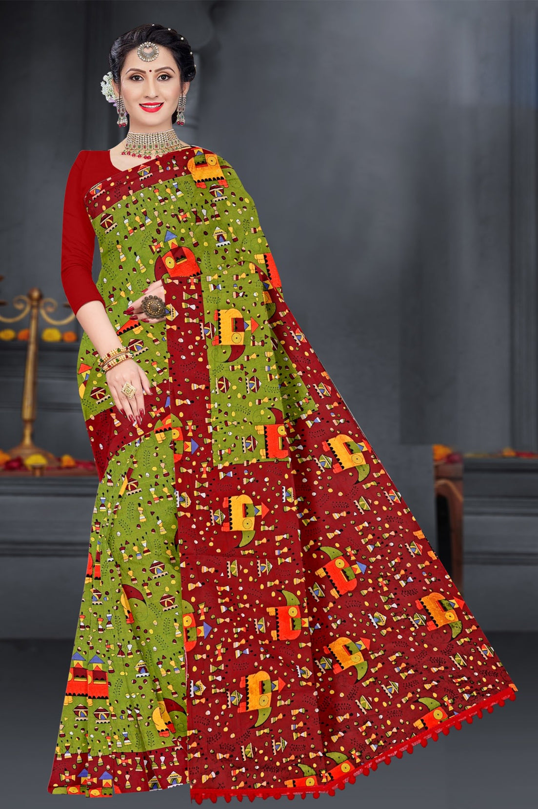 MINU SAREE HASTHLEKHA V-1 0008