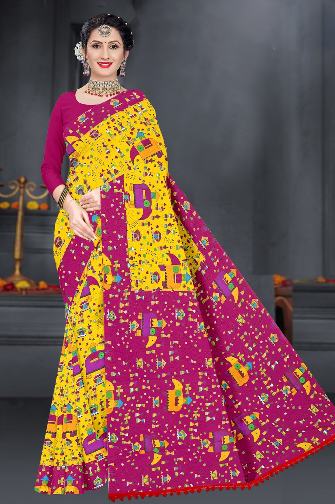 MINU SAREE HASTHLEKHA V-1 0007