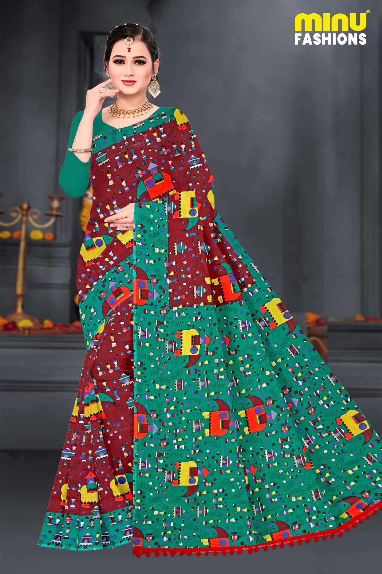 MINU SAREE HASTHLEKHA V-1 00010