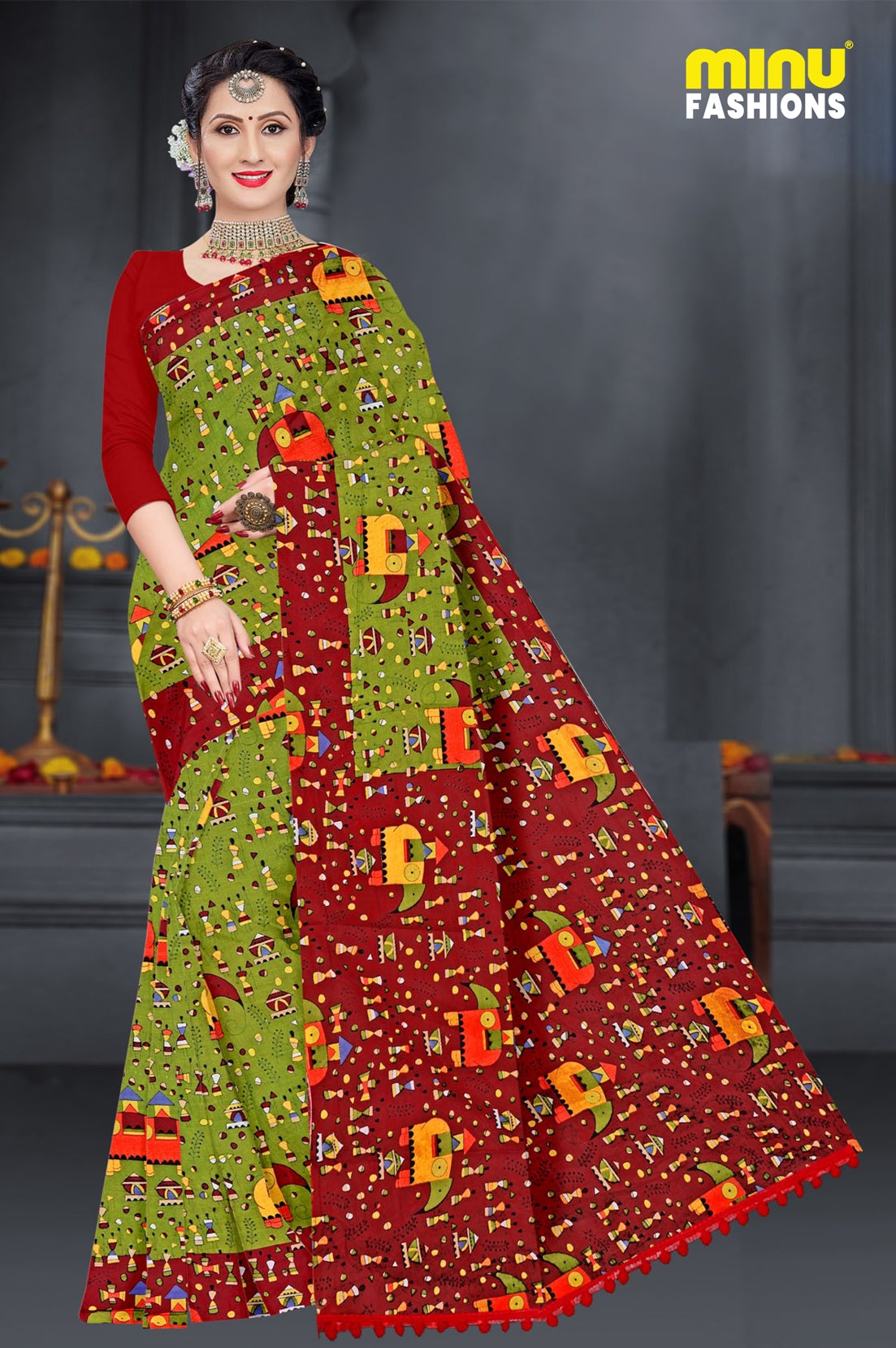 MINU SAREE HASTHLEKHA V-1 0008