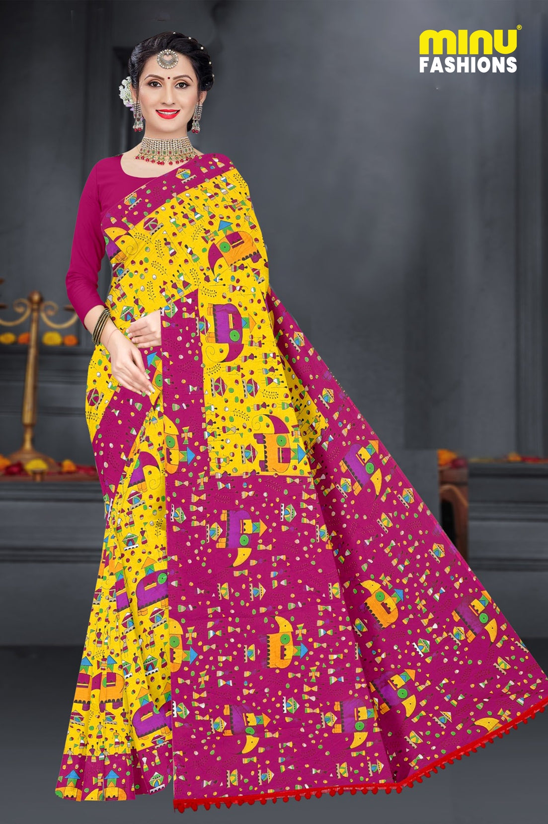 MINU SAREE HASTHLEKHA V-1 0007