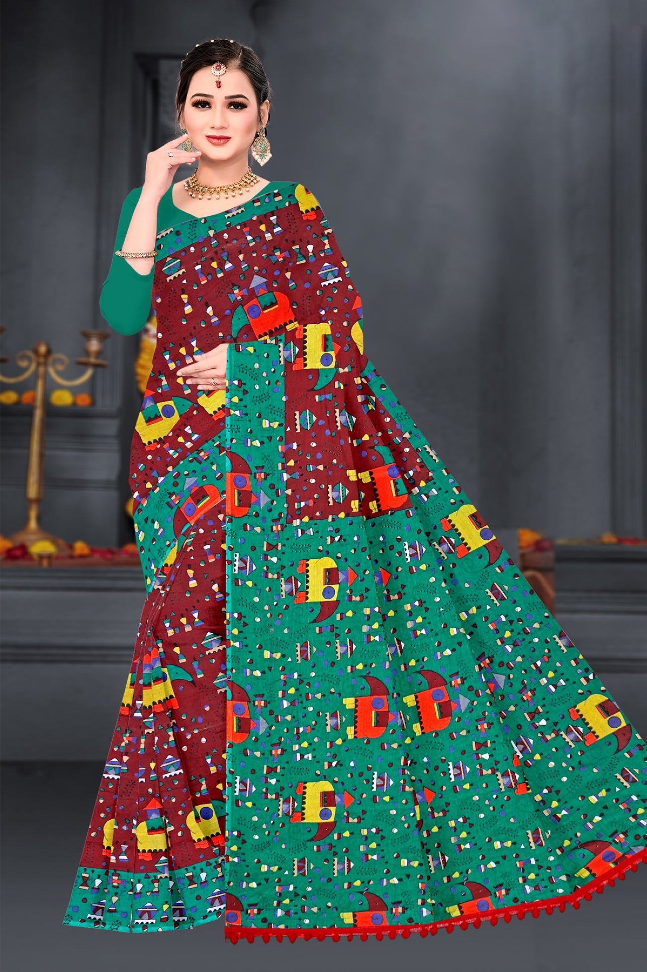 MINU SAREE HASTHLEKHA V-1 00010