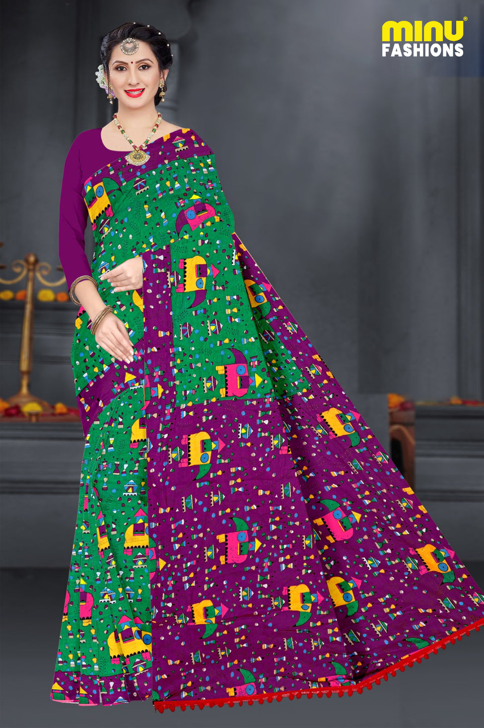 MINU SAREE HASTHLEKHA V-1 0002