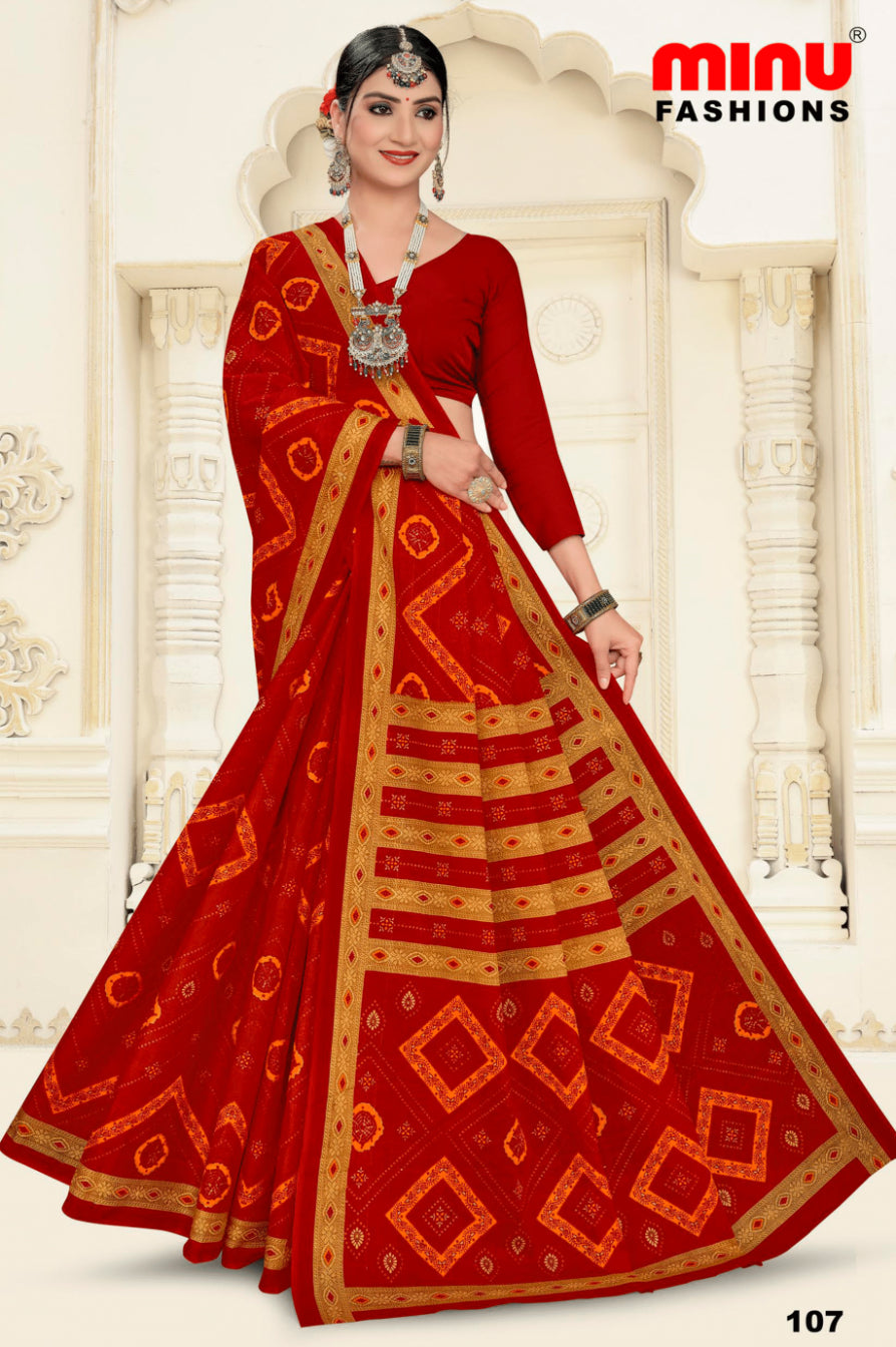 MINU SAREE HUMRAAZ CHUNRI V-1 1077