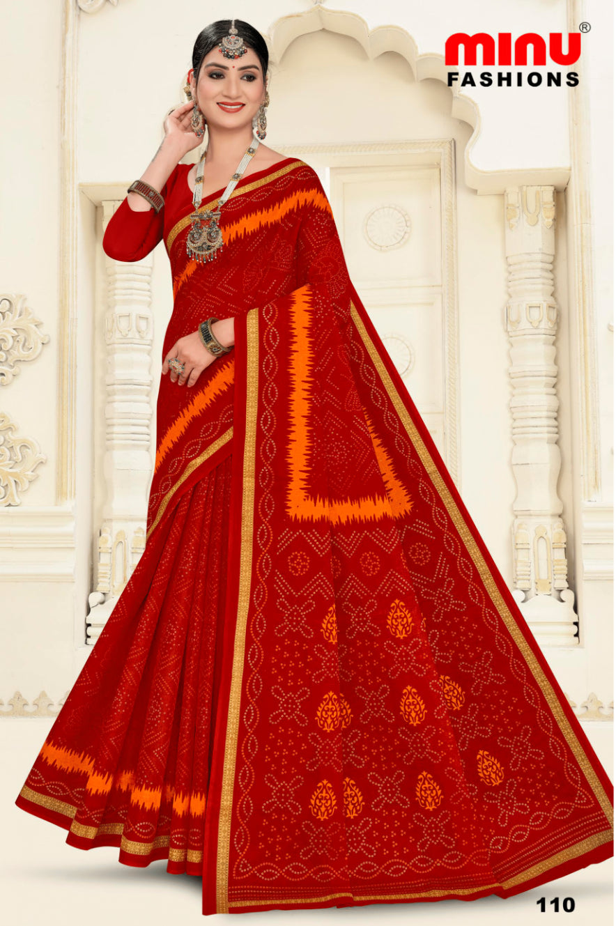 MINU SAREE HUMRAAZ CHUNRI V-1 11010