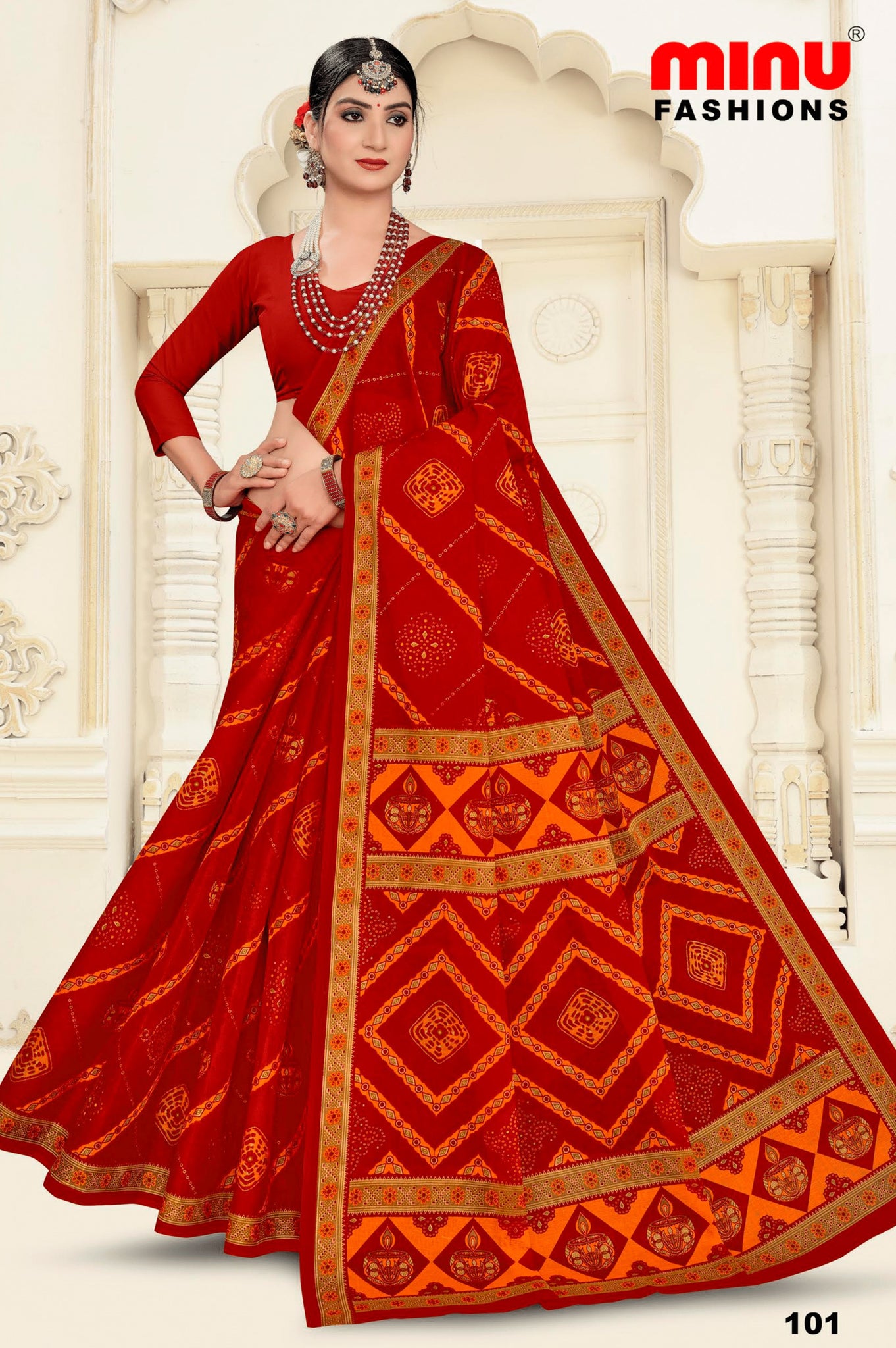 MINU SAREE HUMRAAZ CHUNRI V-1 1011