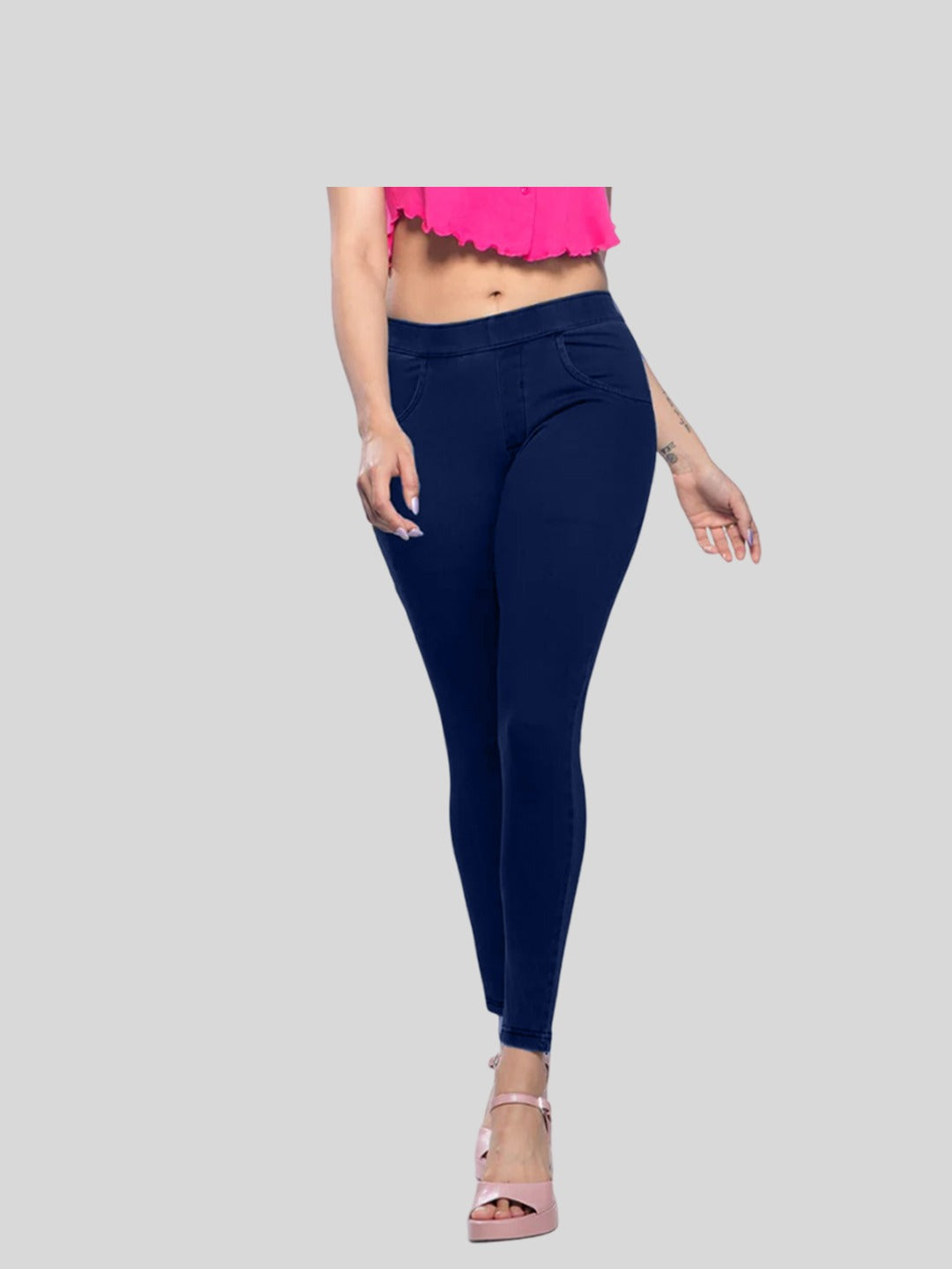 Blue Leggings Front