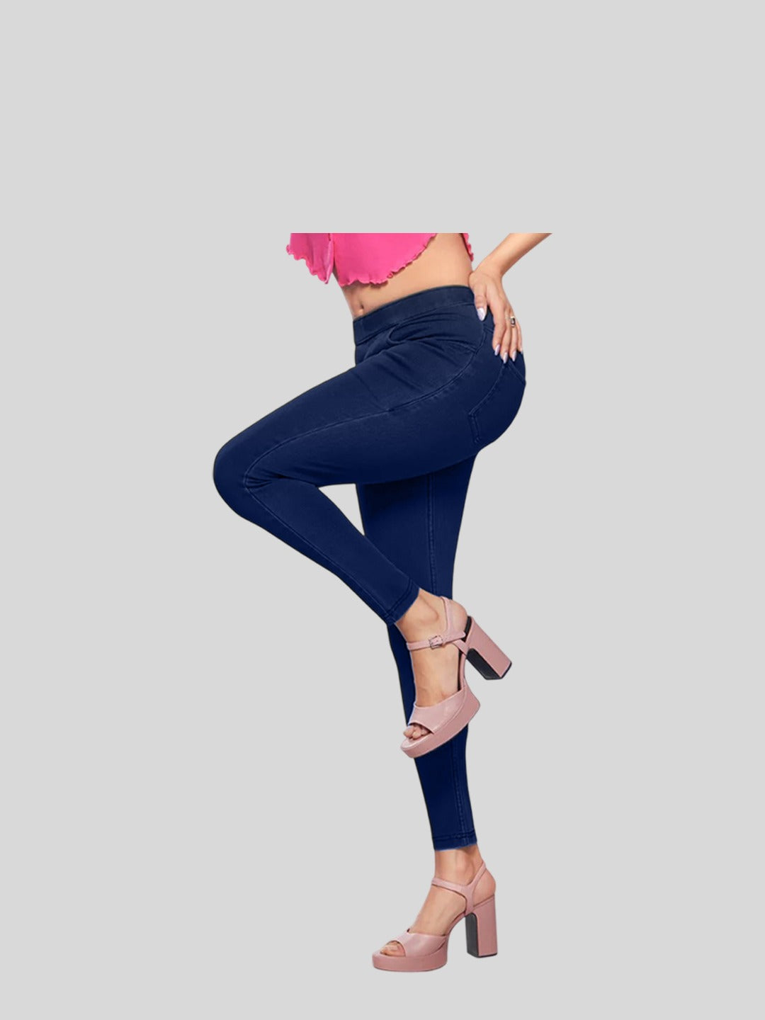 Blue Leggings Side