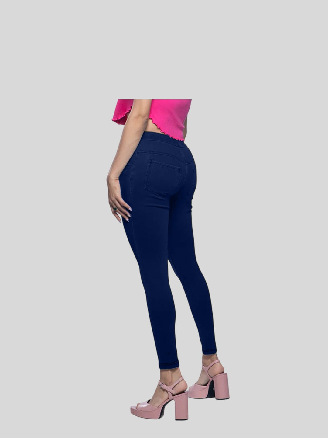 Blue Leggings Back