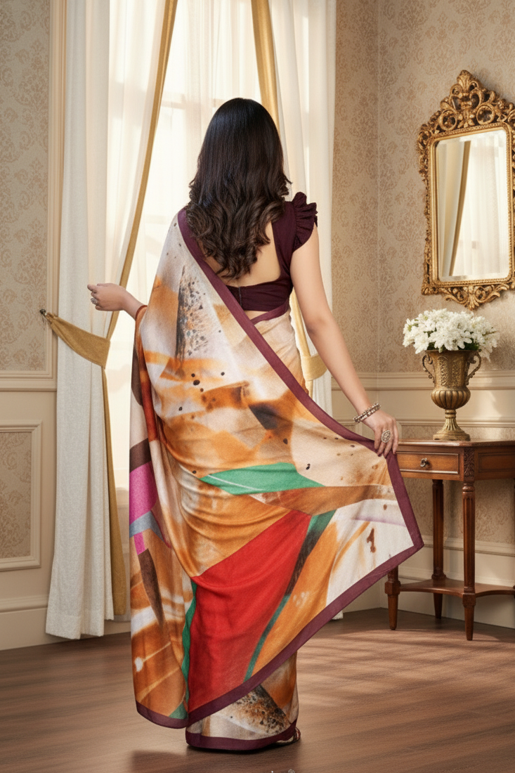Jeevan Sathi Cotton Digital Printed Saree D Premium Cotton Saree