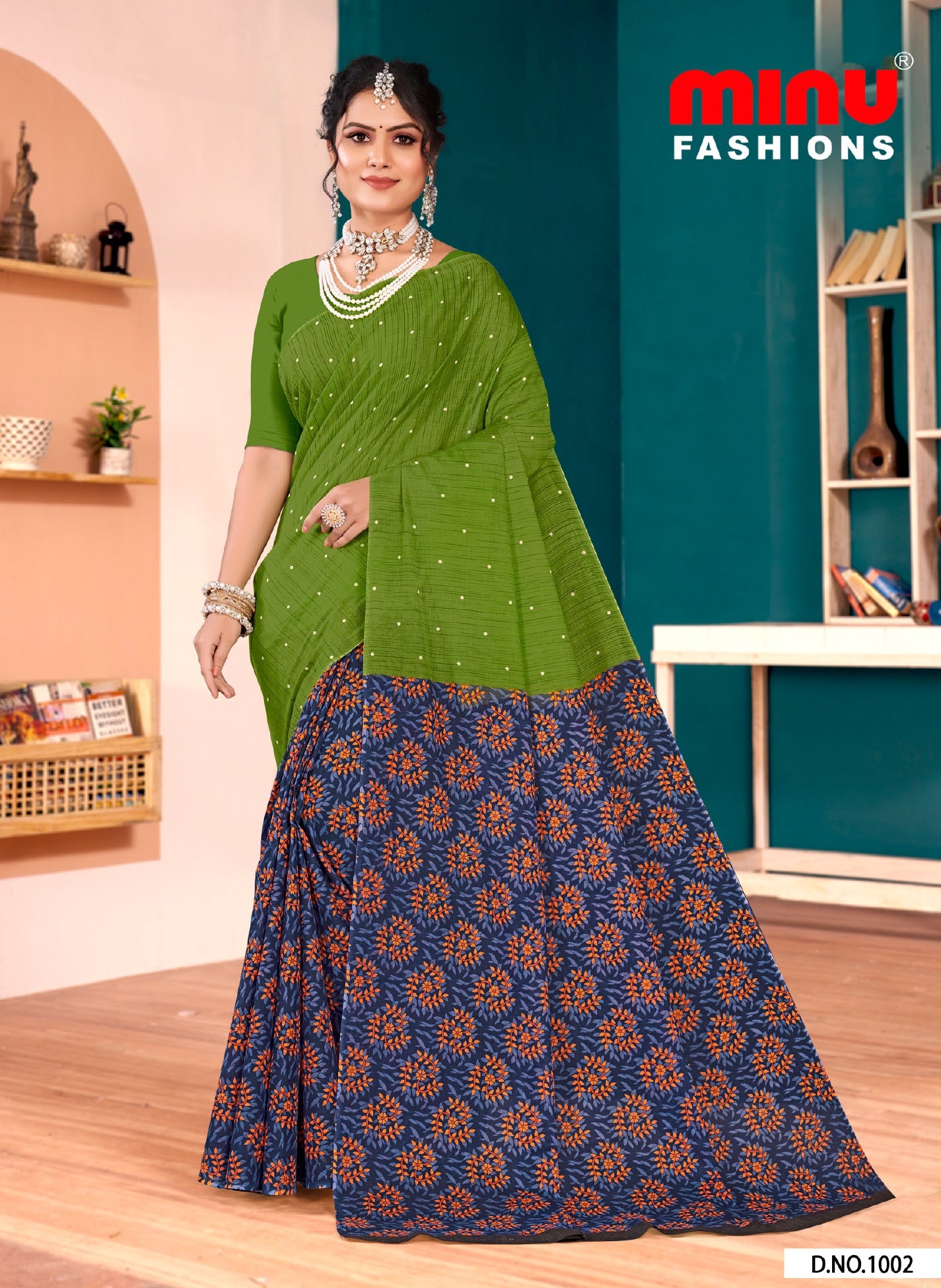 Kolkata Bridge 3 Cotton Printed Saree 1002