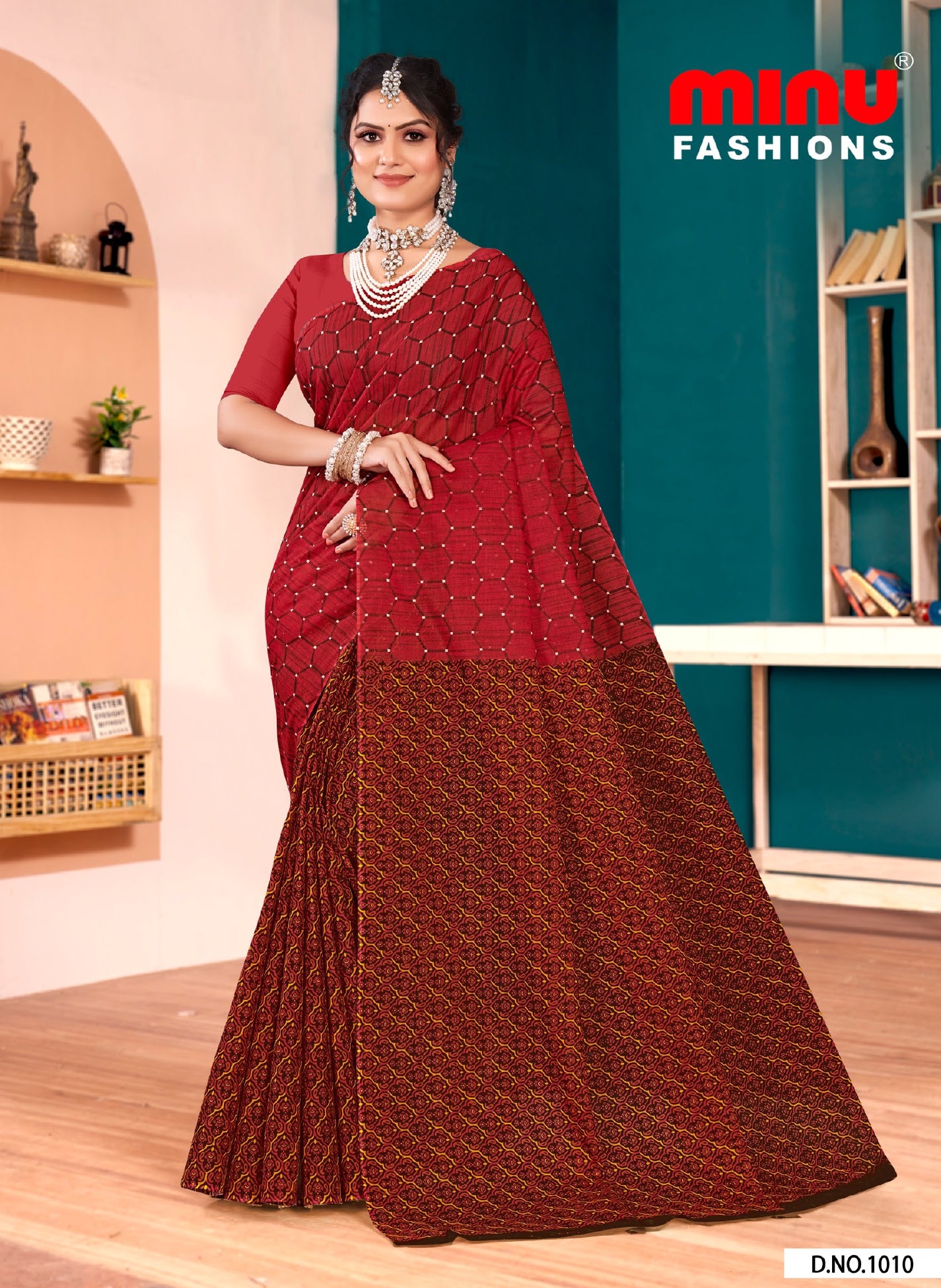 Kolkata Bridge 3 Cotton Printed Saree 1010