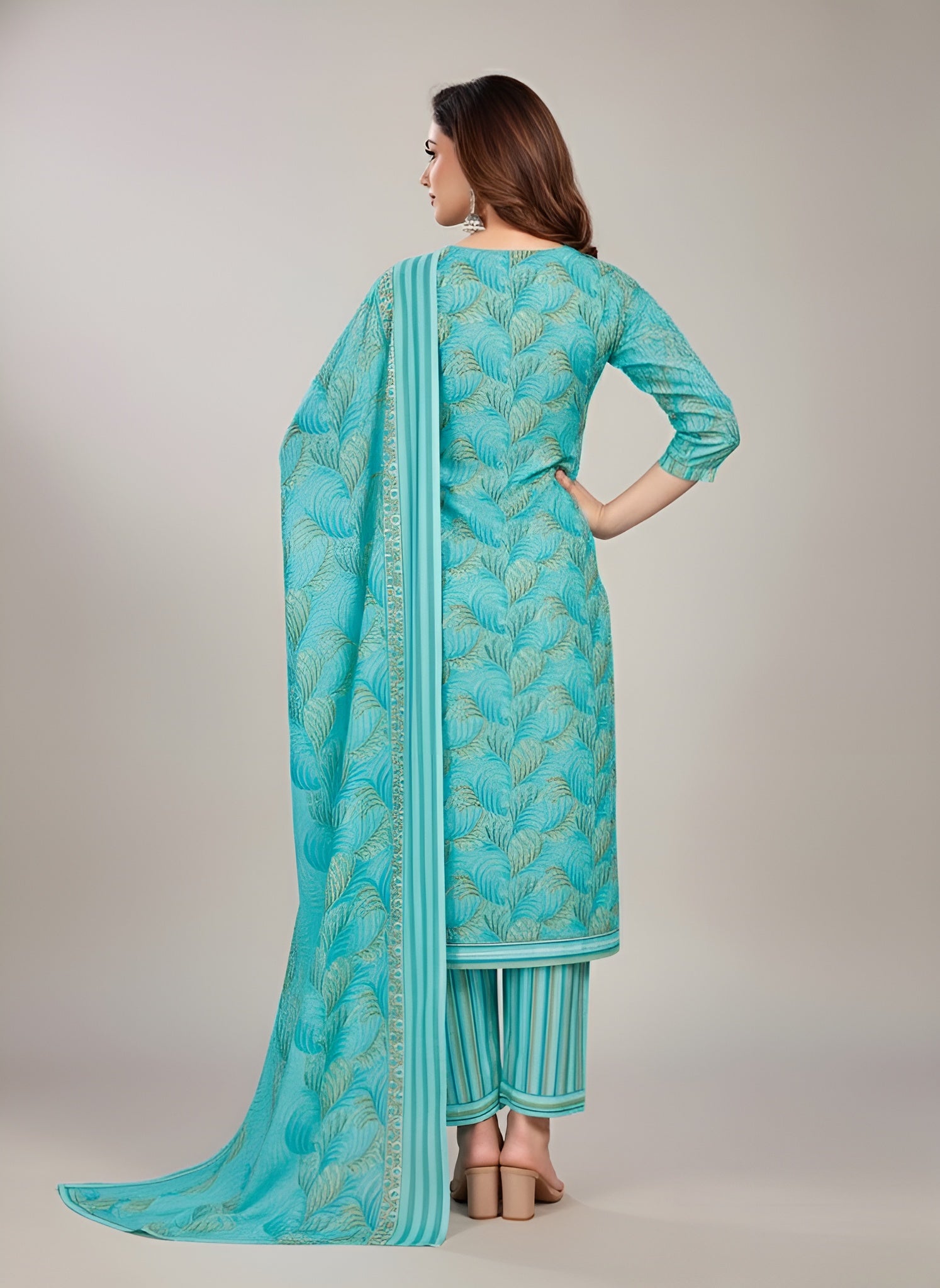 Kangana 3 Cotton Printed Stitched Salwar Suit XL 3001