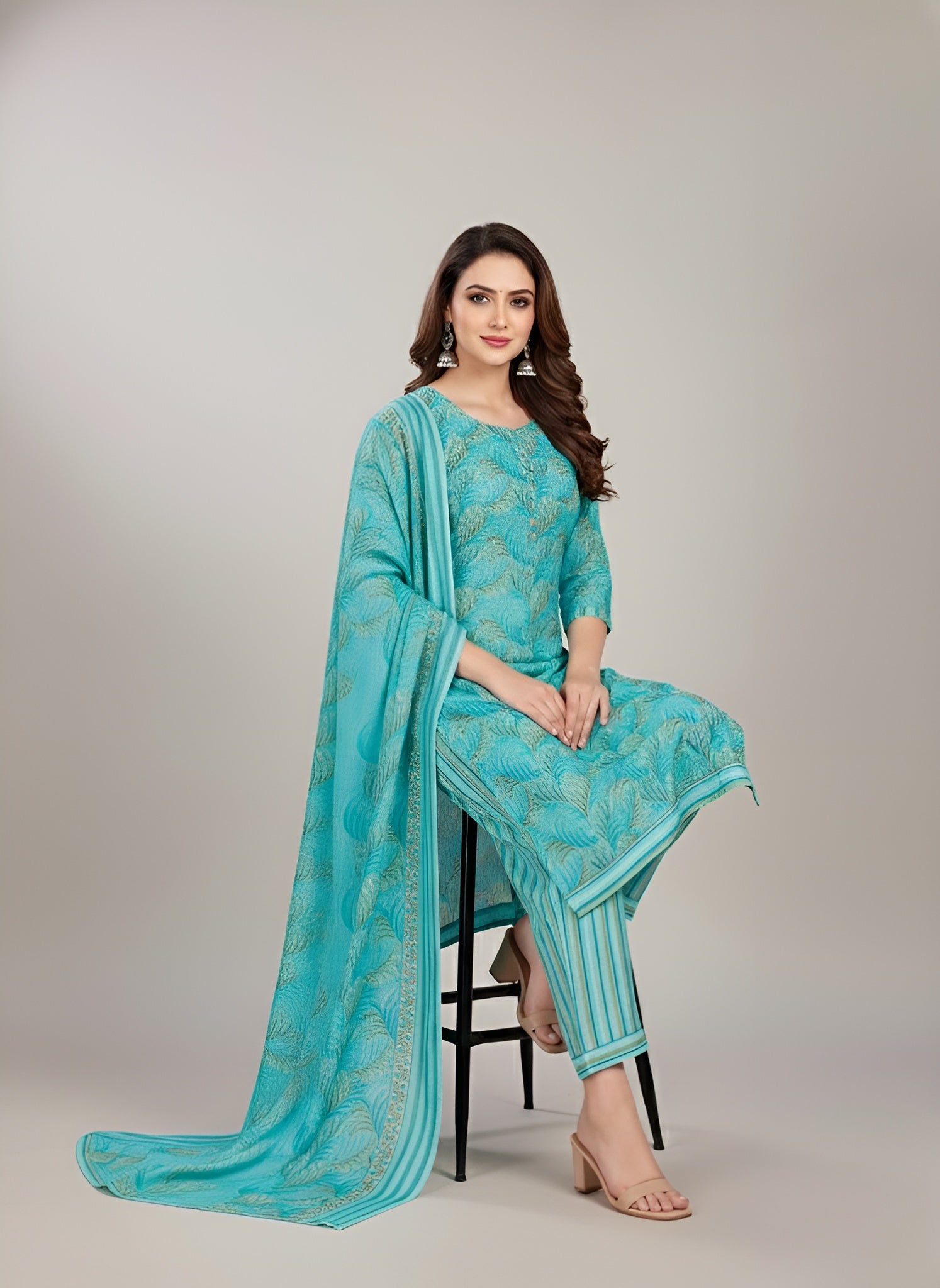 Kangana 3 Cotton Printed Stitched Salwar Suit XL 3001