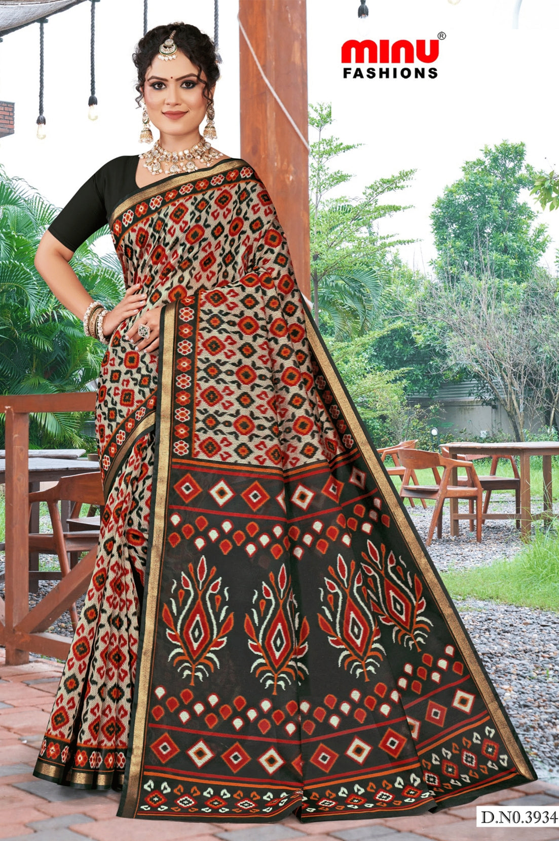 MINU SAREE SILK KANISHKA IKKAT 39364