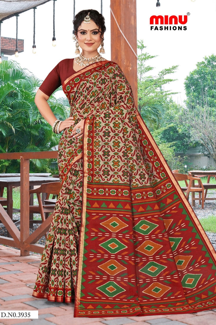 MINU SAREE SILK KANISHKA IKKAT 39386