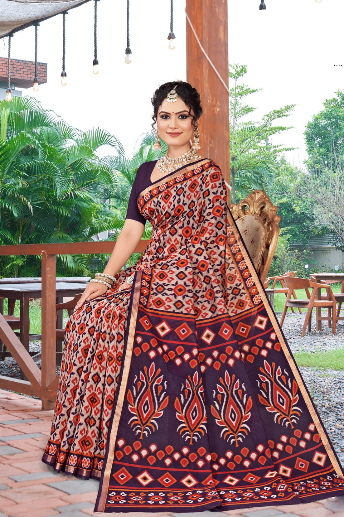 MINU SAREE SILK KANISHKA IKKAT 39353