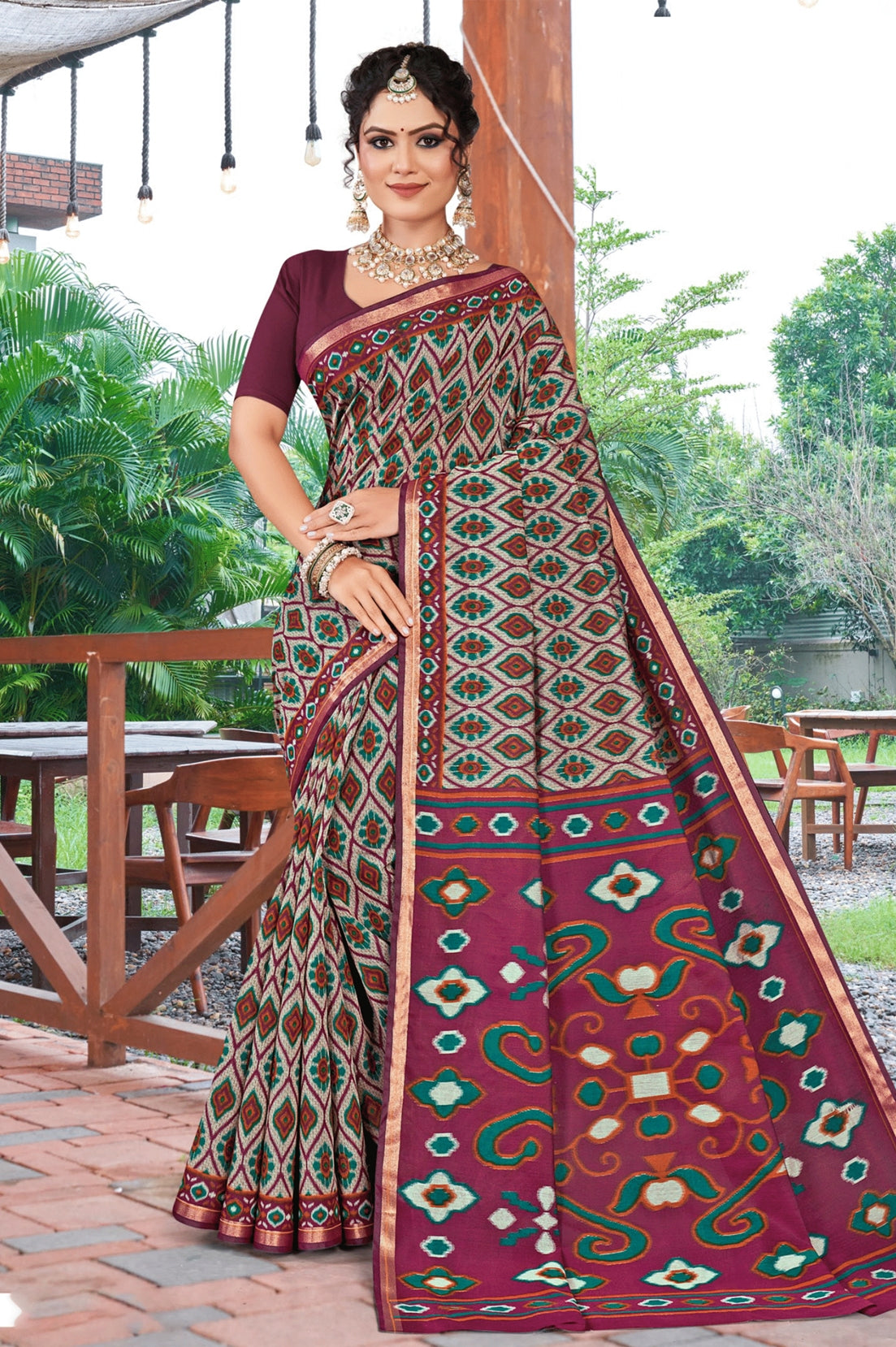 MINU SAREE SILK KANISHKA IKKAT 39408