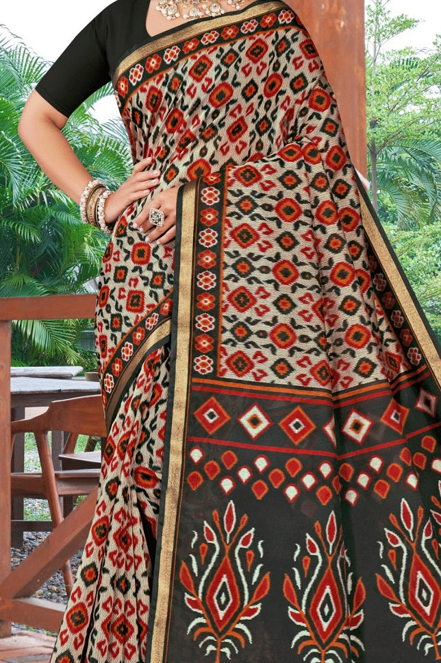 MINU SAREE SILK KANISHKA IKKAT 39364