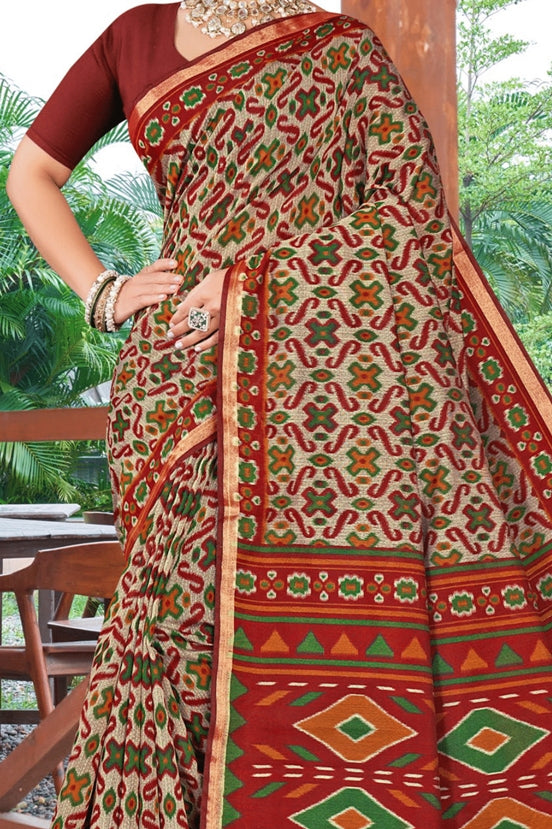 MINU SAREE SILK KANISHKA IKKAT 39386