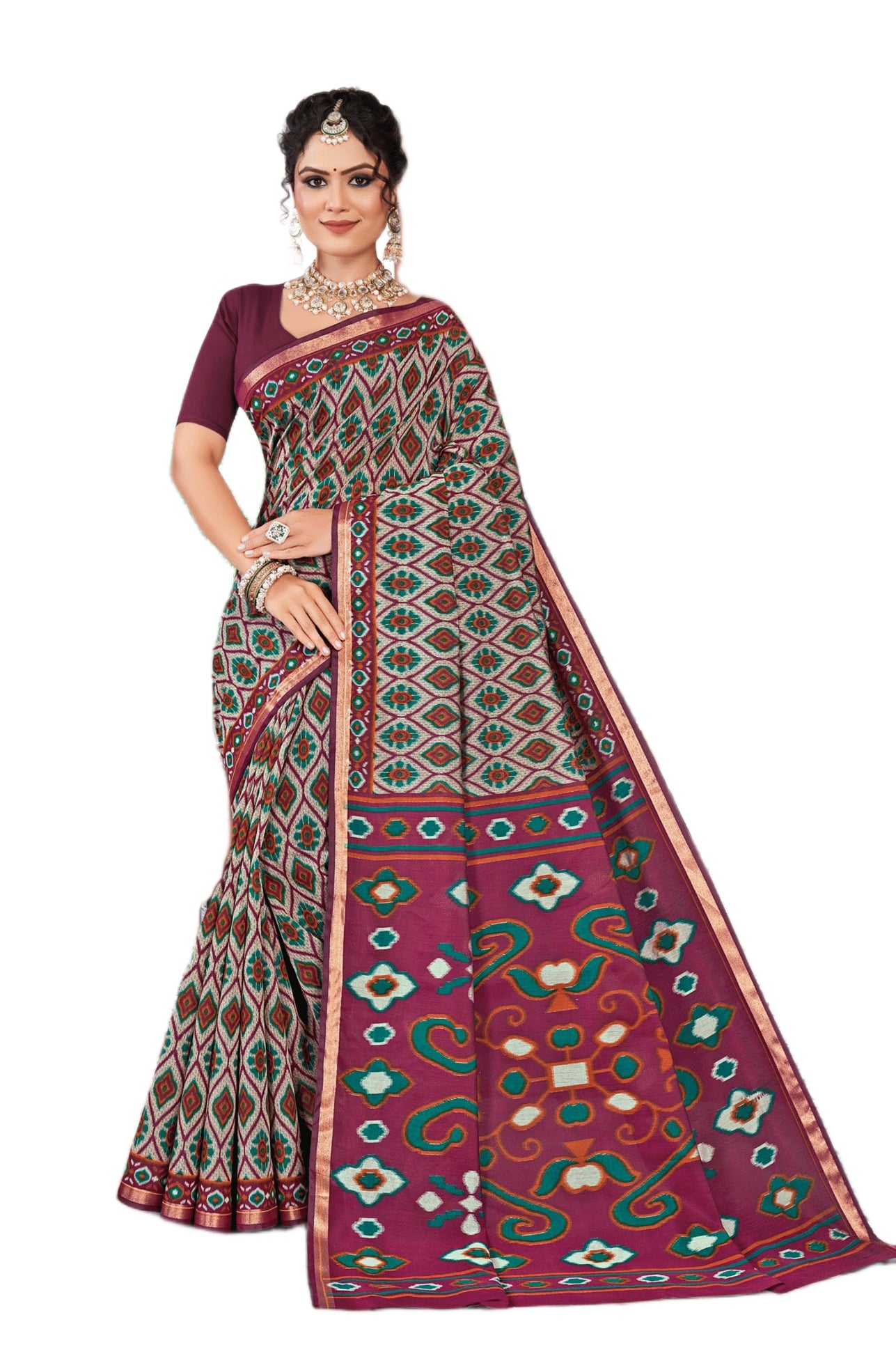 MINU SAREE SILK KANISHKA IKKAT 39408