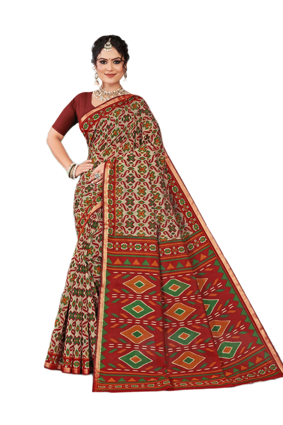 MINU SAREE SILK KANISHKA IKKAT 39386