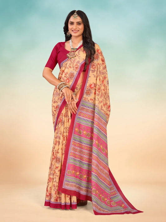 Minu Fashions Cotton Digital Printed Ambersariya