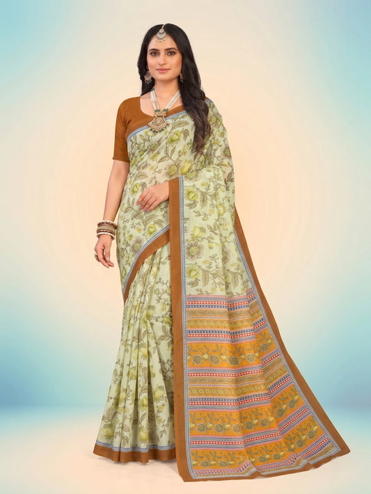 Minu Fashions Cotton Digital Printed Ambersariya