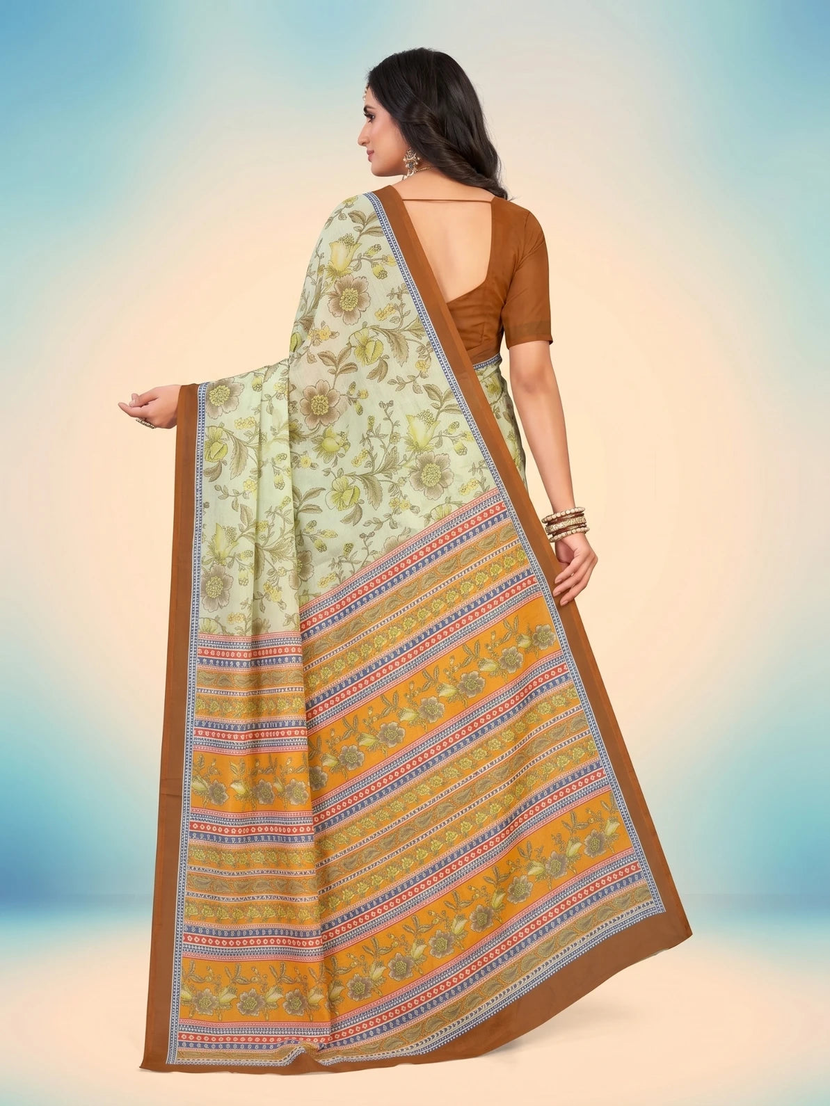 Minu Fashions Cotton Digital Printed Ambersariya