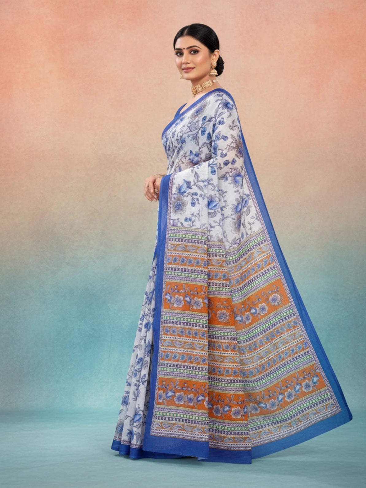 Minu Fashions Cotton Digital Printed Ambersariya