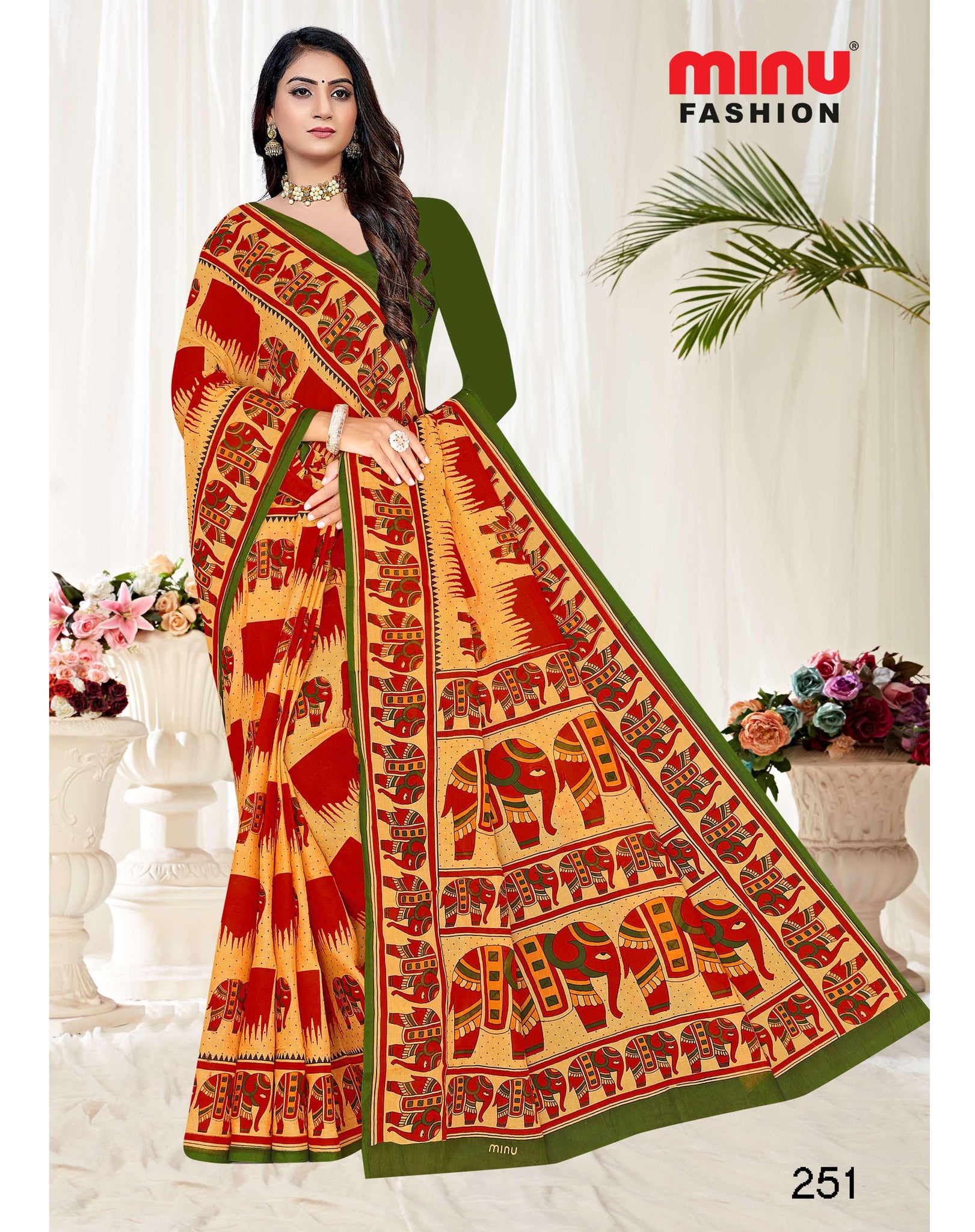 Premium Cotton Saree Without Blouse Piece : A Palette Of Comfort And Style