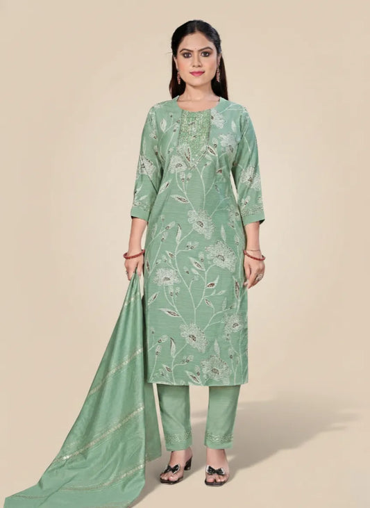 Naisha 2 Roman Linen Printed Stitched Salwar Suit 2003