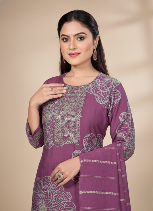 Naisha 2 Roman Linen Printed Stitched Salwar Suit 2006