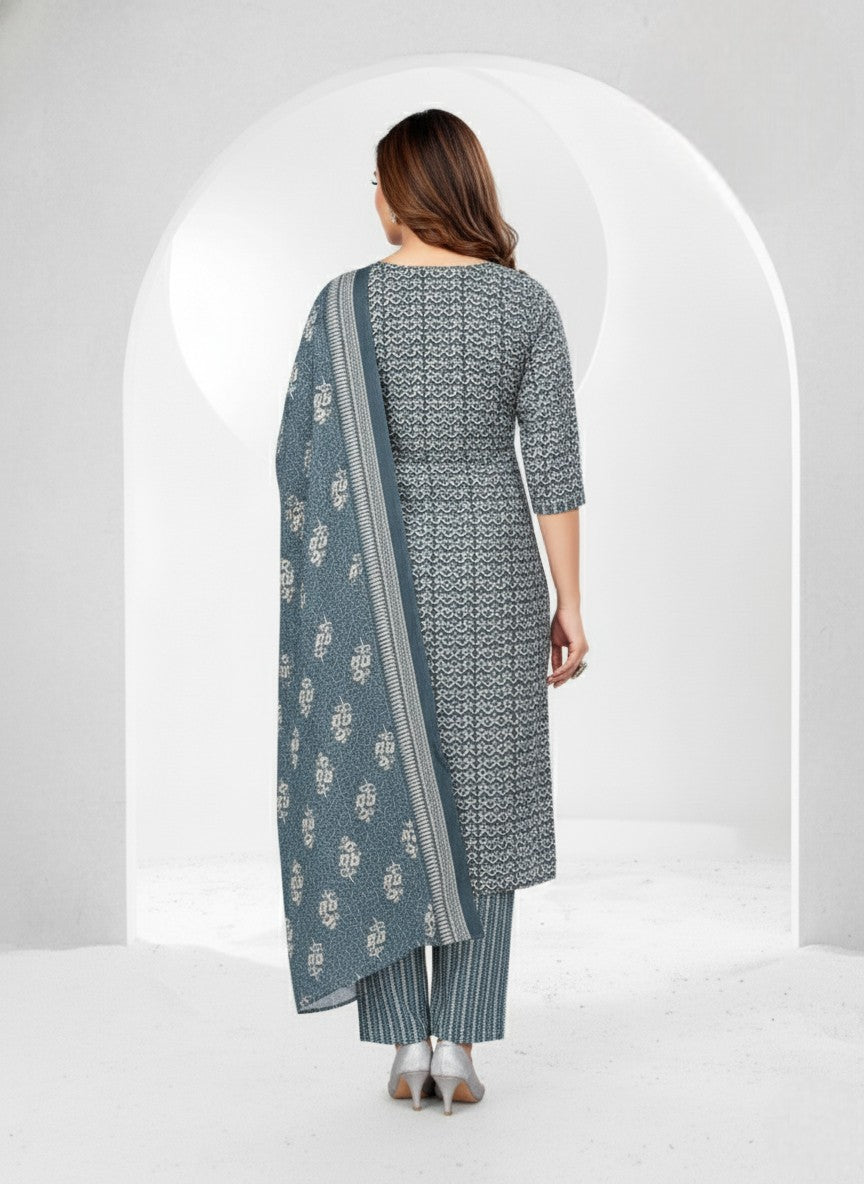 Olympics 2 Cotton Printed Stitched Salwar Suit 2004