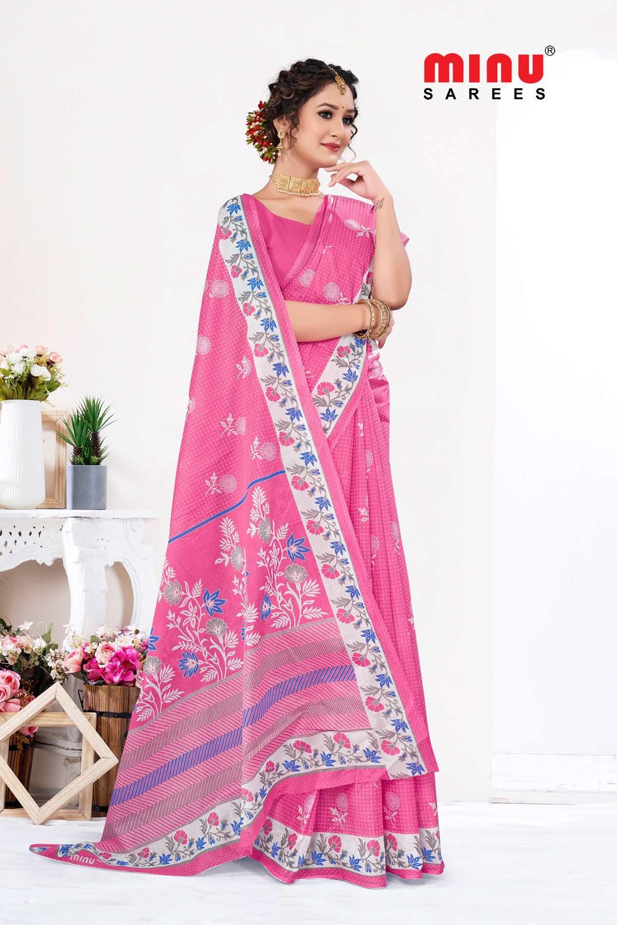 Premium Cotton Saree Without Blouse Piece : A Palette Of Comfort And Style