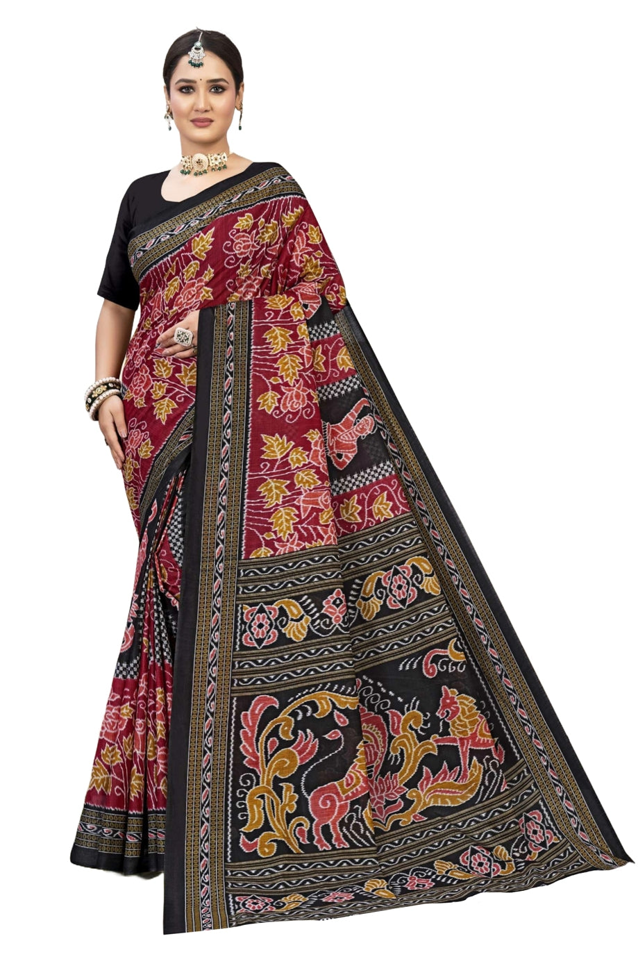 Priyatama Ikkat Cotton Saree