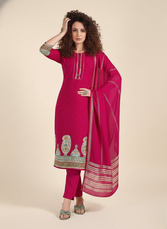 Rangeen Modal Printed Stitched Salwar Suit 1005