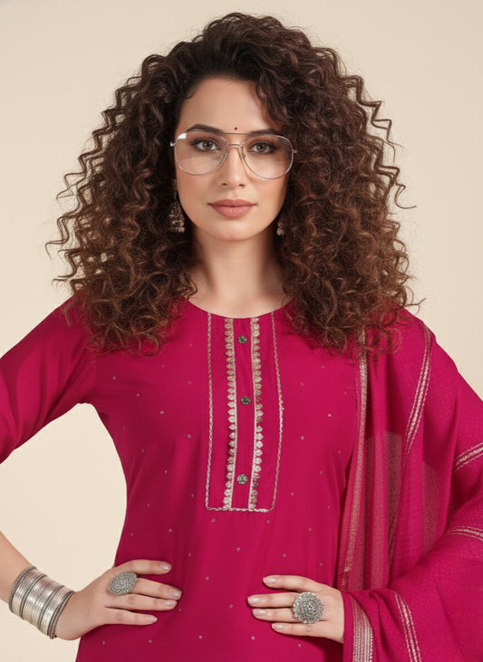 Rangeen Modal Printed Stitched Salwar Suit 1005