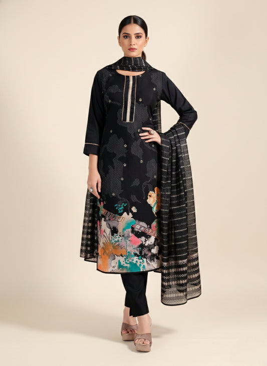 Rangeen Modal Printed Stitched Salwar Suit 1006