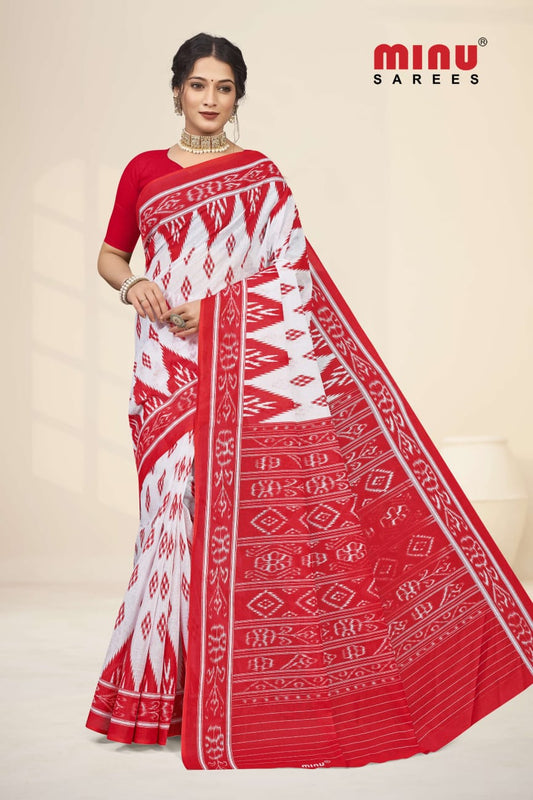 Saptapar Cotton Printed Saree 2513