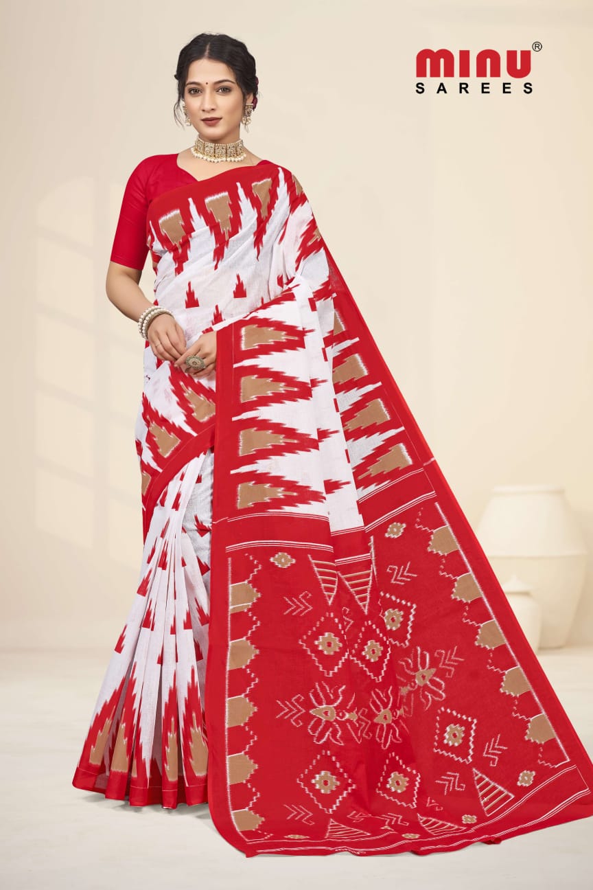 Saptapar Cotton Printed Saree 2511