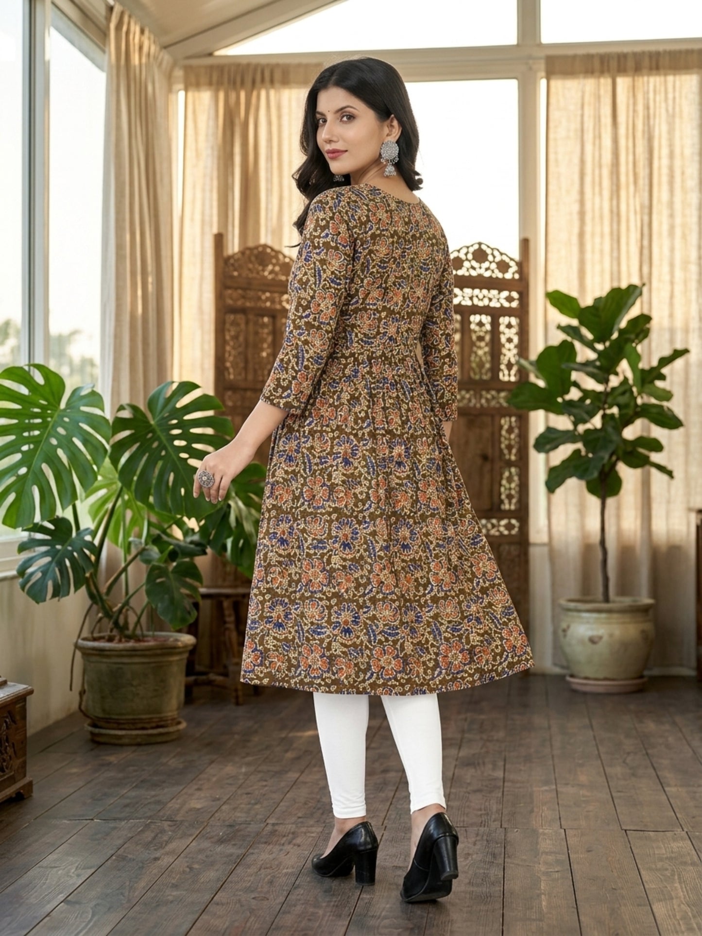 Women Printed Anarkali Kurti