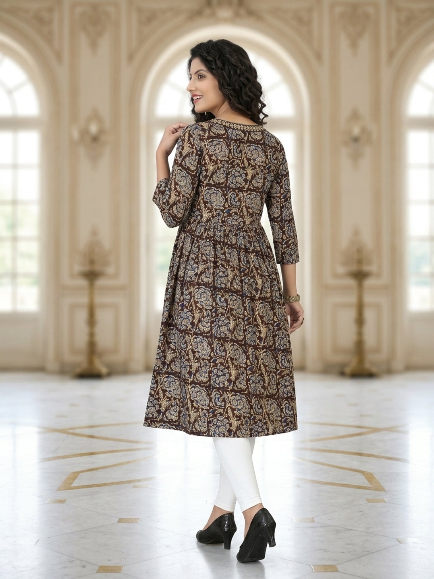 Women Printed Anarkali Kurti