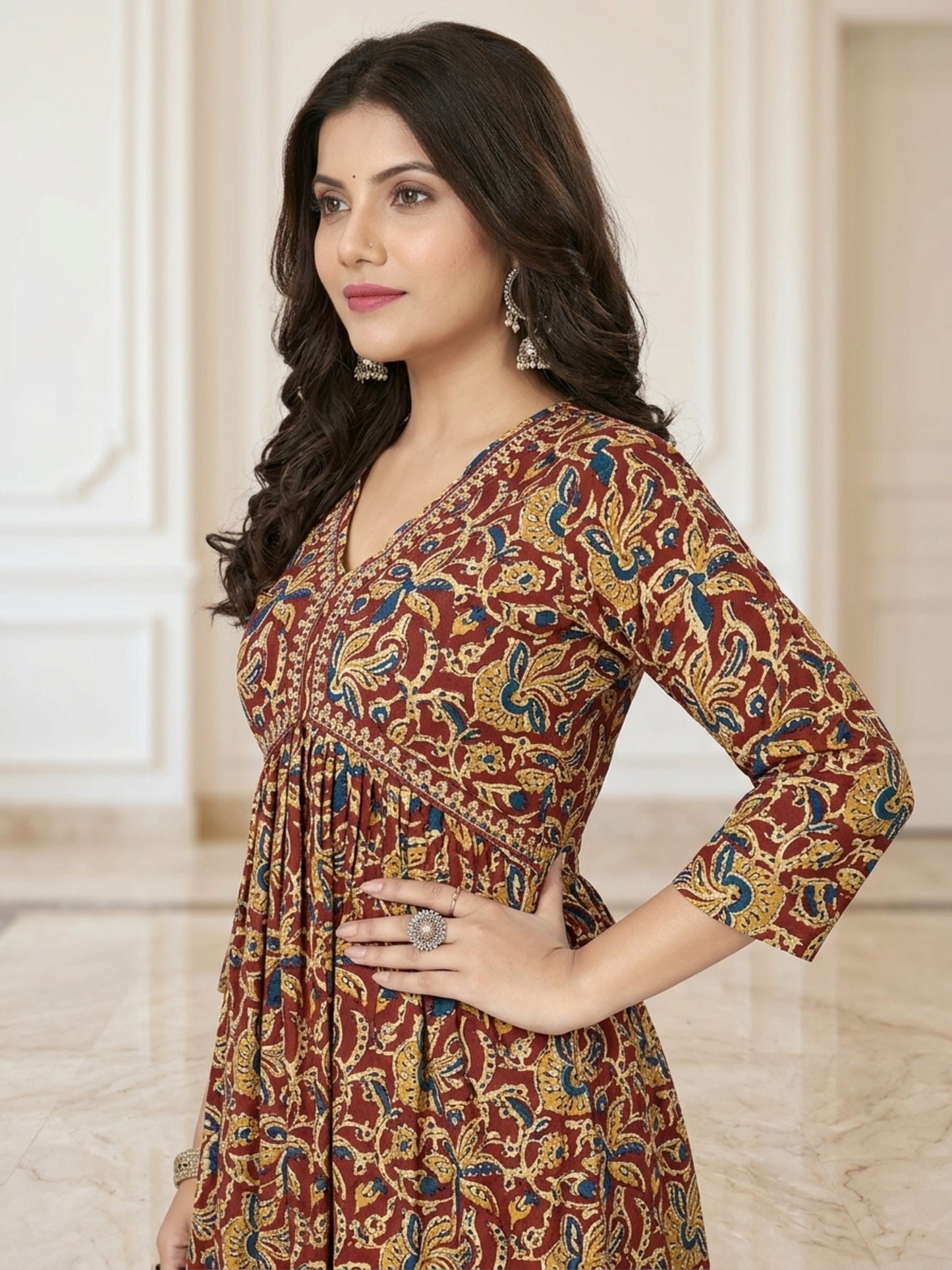 Women Printed Anarkali Kurti