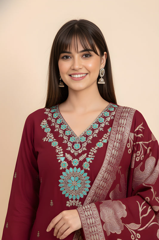 Riyasat 3 Vatican Dyed Stitched Salwar Suit 1001