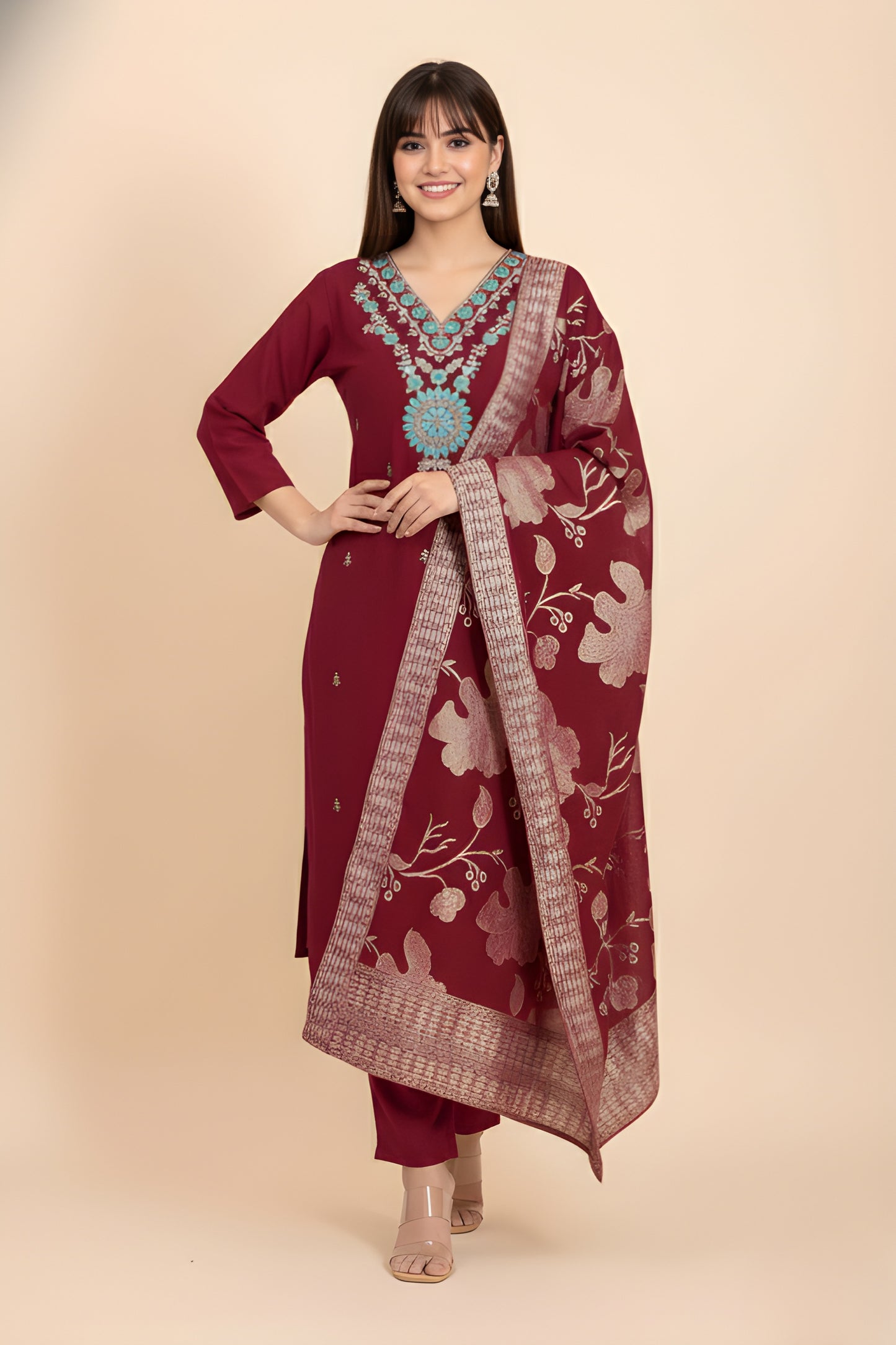 Riyasat 3 Vatican Dyed Stitched Salwar Suit 1001