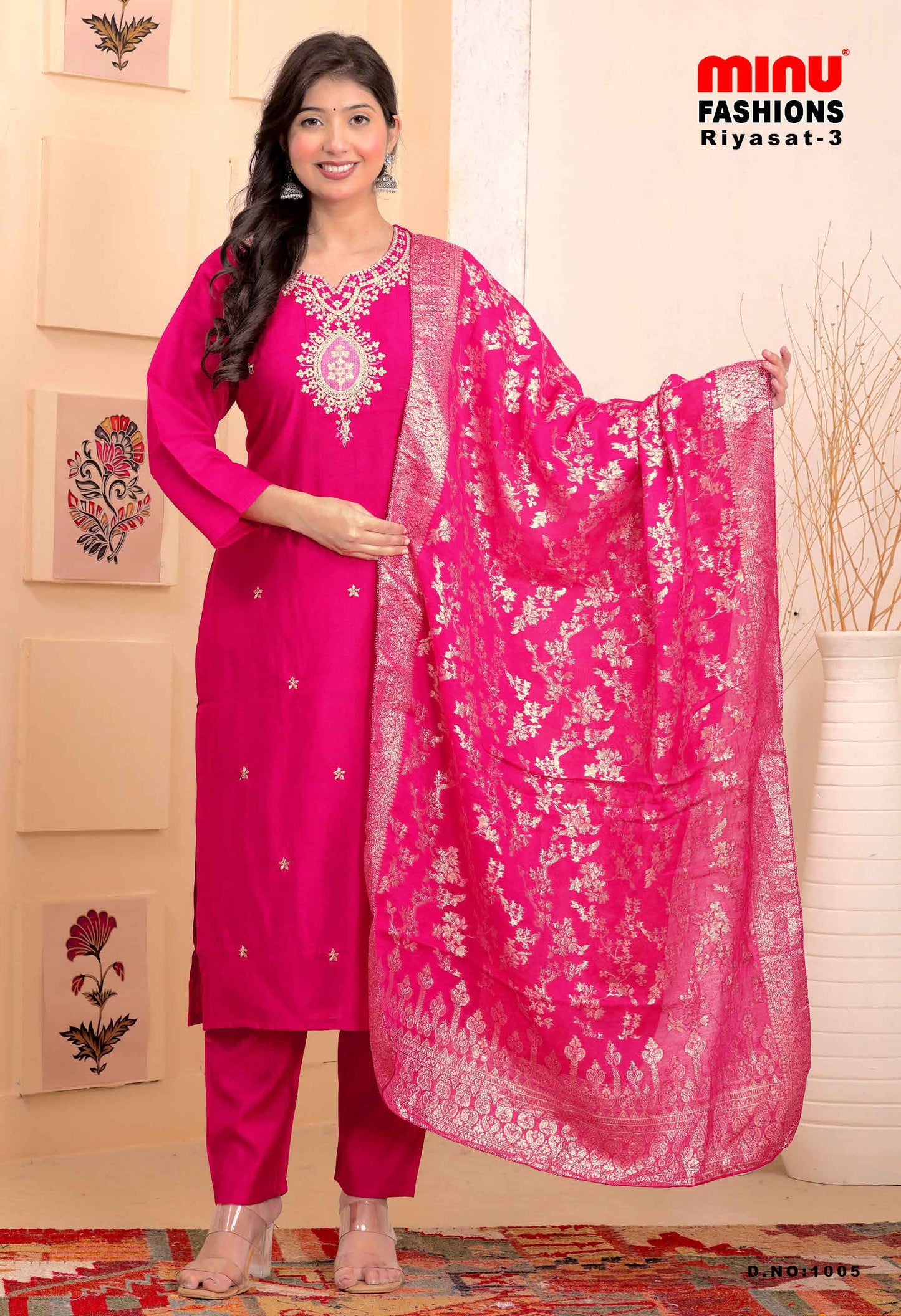Riyasat 3 Vatican Dyed Stitched Salwar Suit 1005