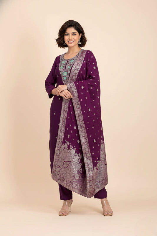 Riyasat 3 Vatican Dyed Stitched Salwar Suit 1006