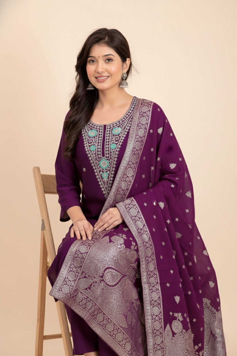 Riyasat 3 Vatican Dyed Stitched Salwar Suit 1006