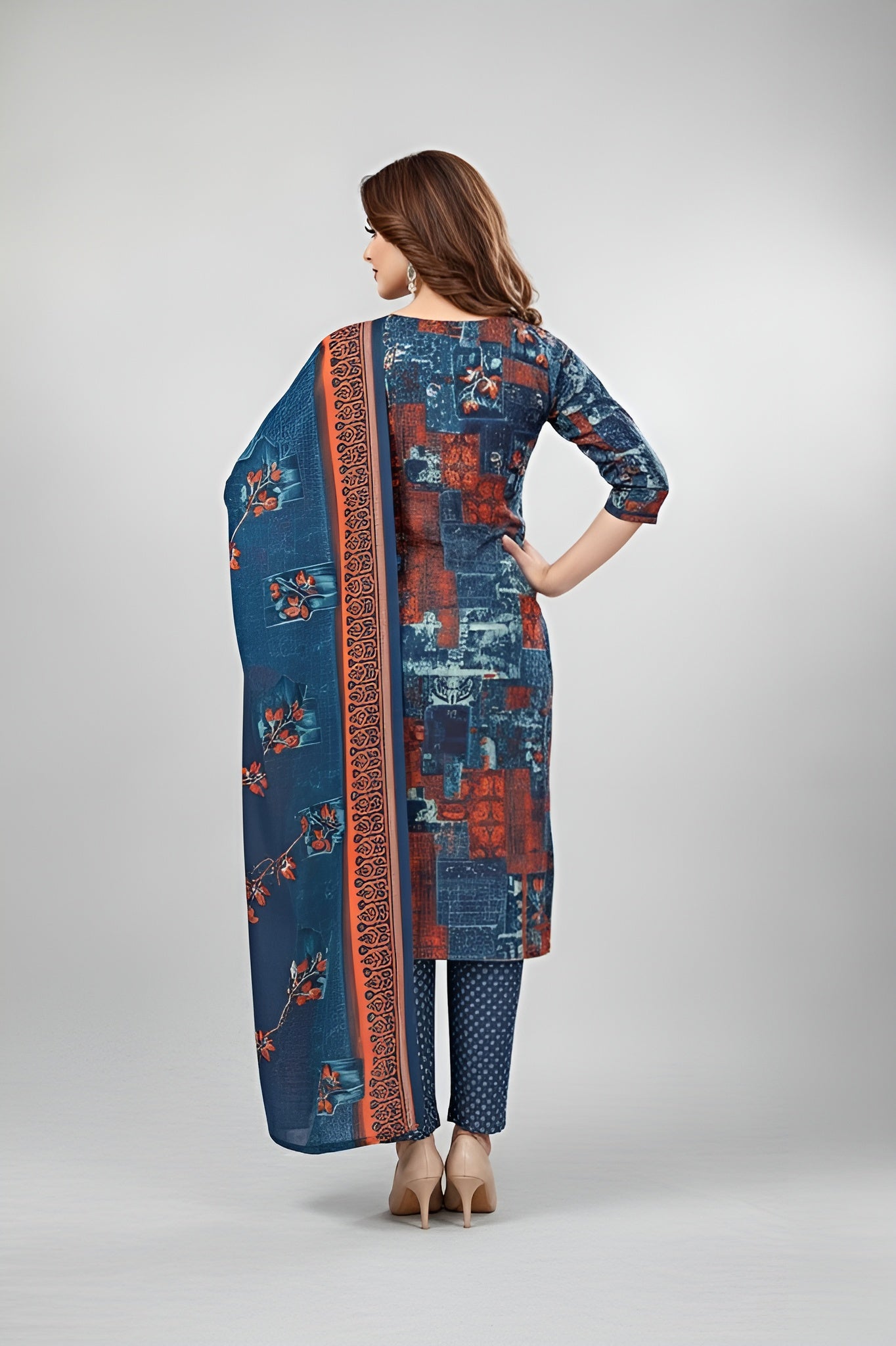 Minu Signature Cotton Printed Stitched Salwar Suit 2010